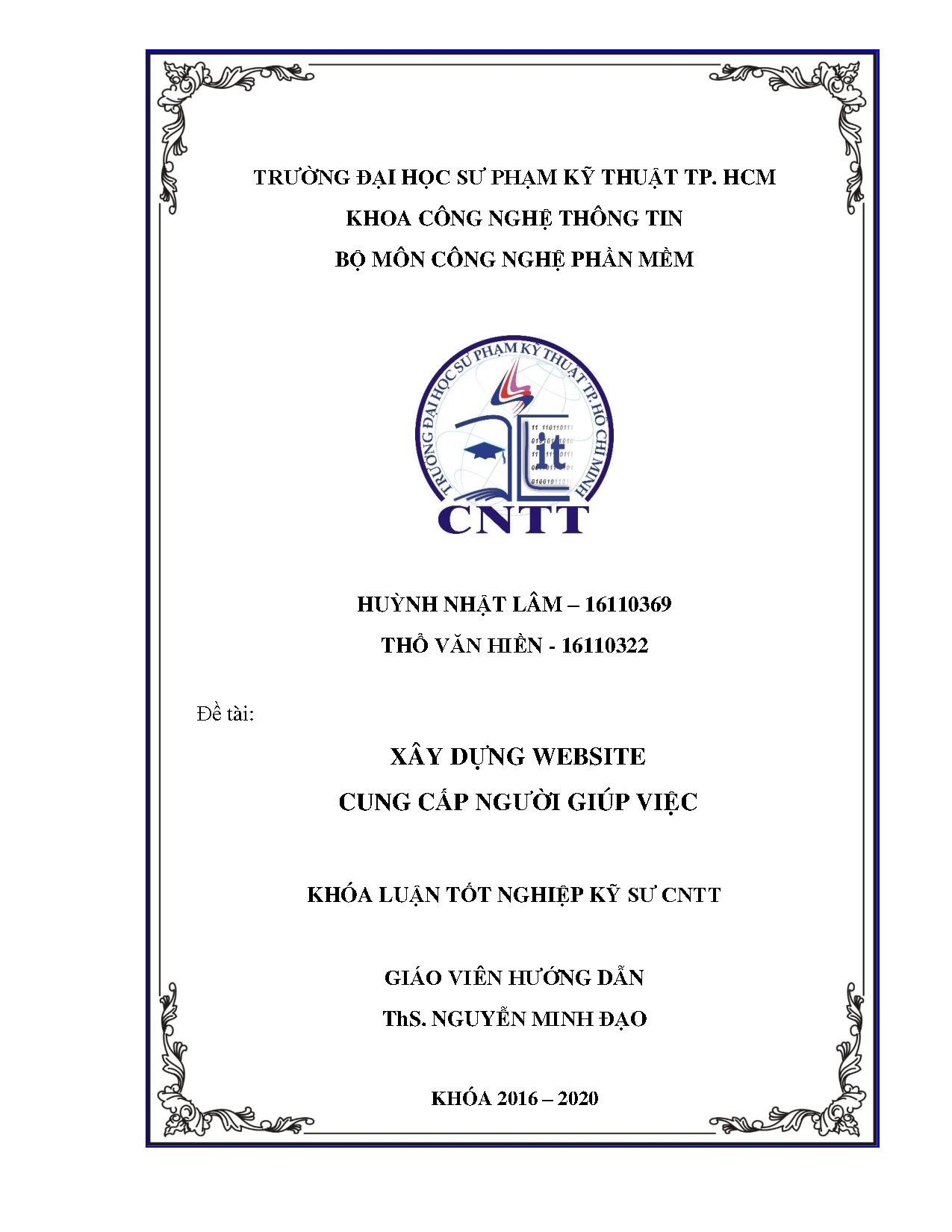 Đồ án tốt nghiệp - Xây dựng Website cung cấp người giúp việc