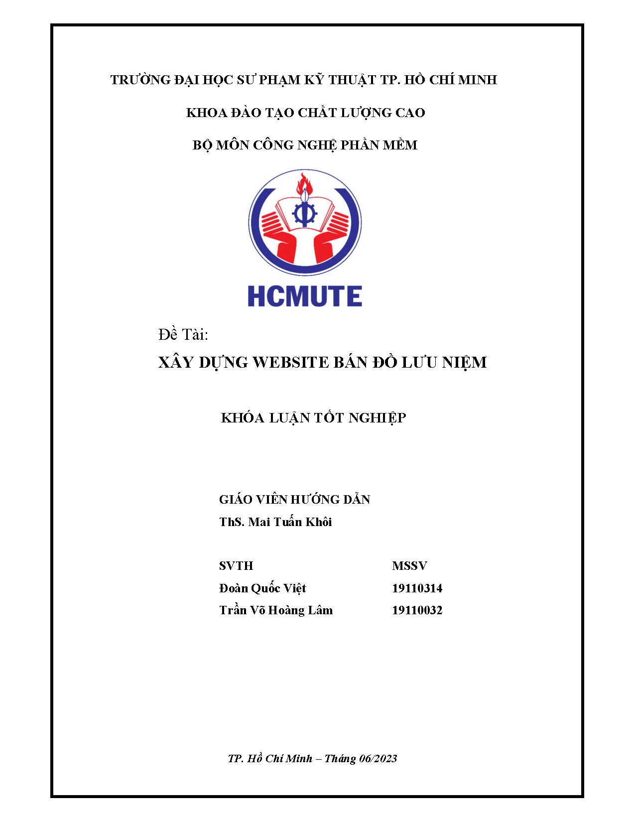 Đồ án tốt nghiệp - Xây dựng website bán đồ lưu niệm