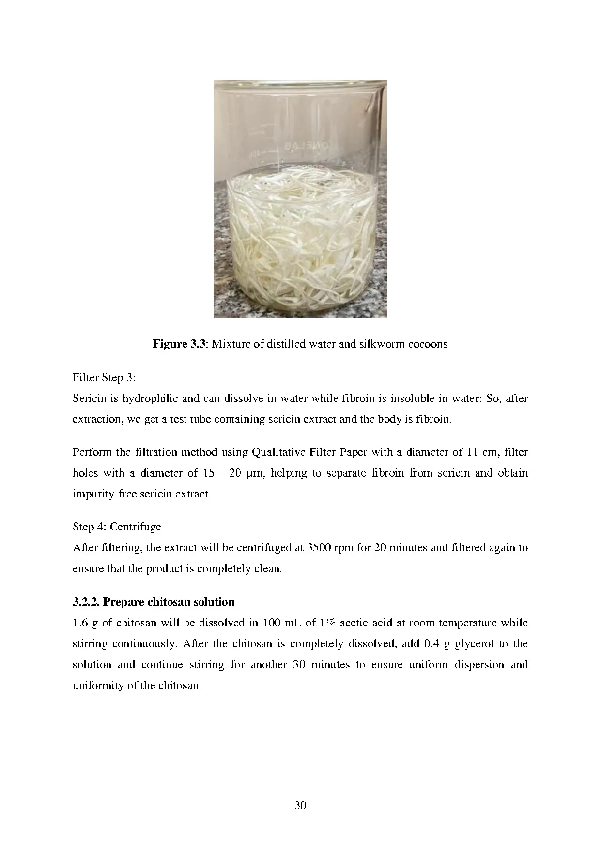 Đồ án tốt nghiệp - Study on the Chitosan - Sericin film for food application - Trang 38