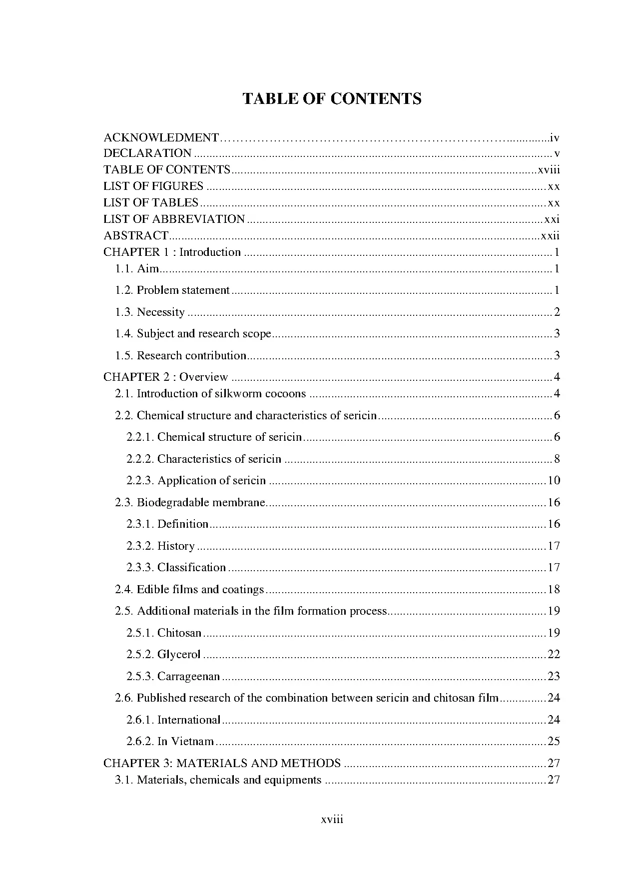 Đồ án tốt nghiệp - Study on the Chitosan - Sericin film for food application - Trang 4