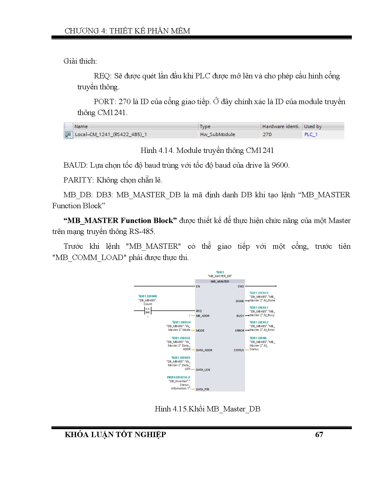 Đồ án tốt nghiệp - Ứng dụng robot vận chuyển pallet trên kệ trong kho Robot Shuttle - Trang 85