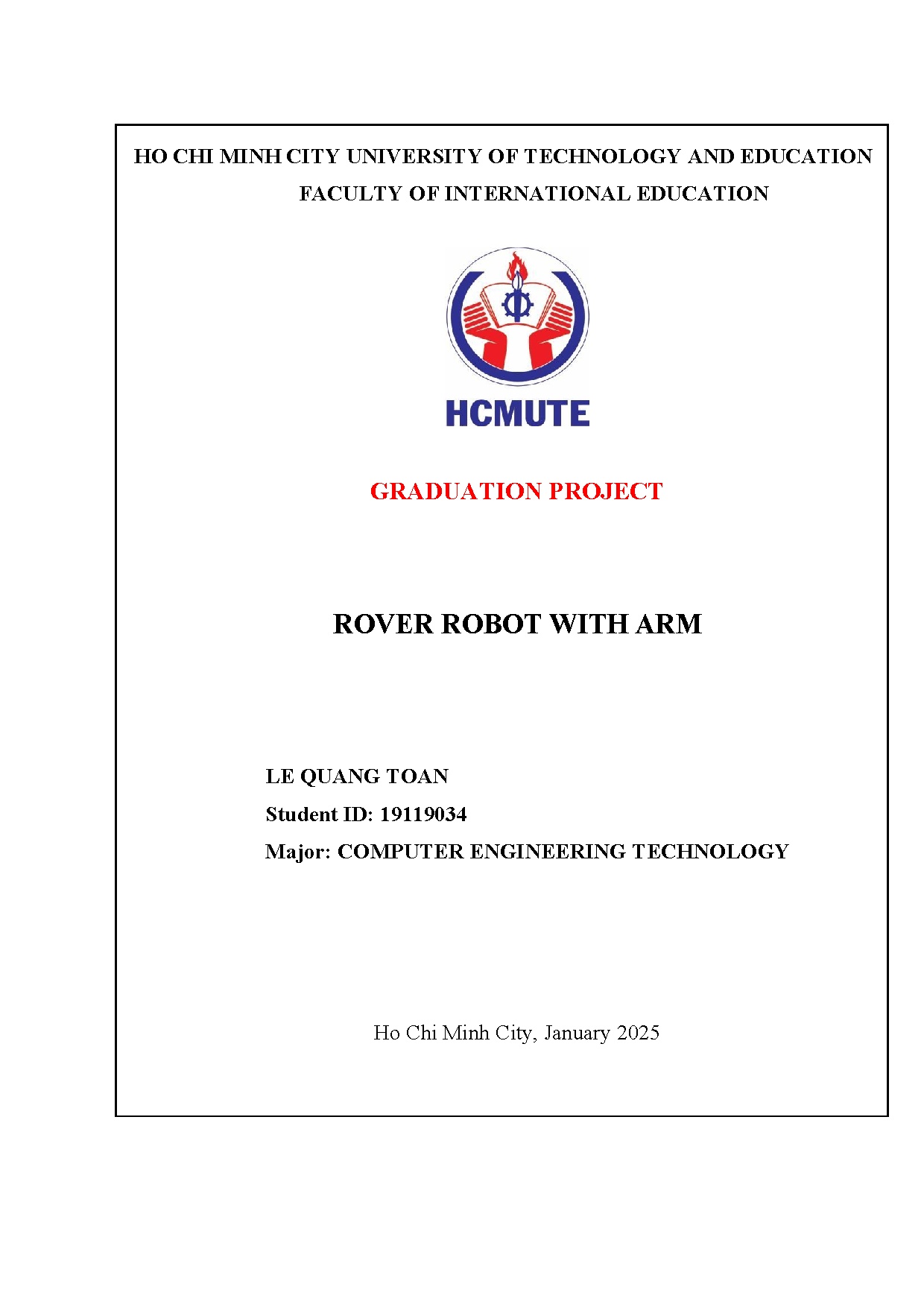 Đồ án tốt nghiệp - Rover Robot With Arm