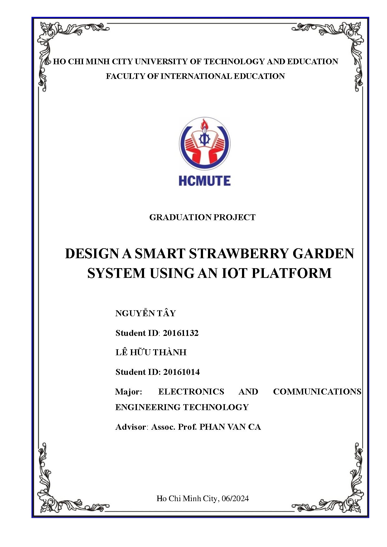 Đồ án tốt nghiệp - Design a smart strawberry garden system using an IOT platform