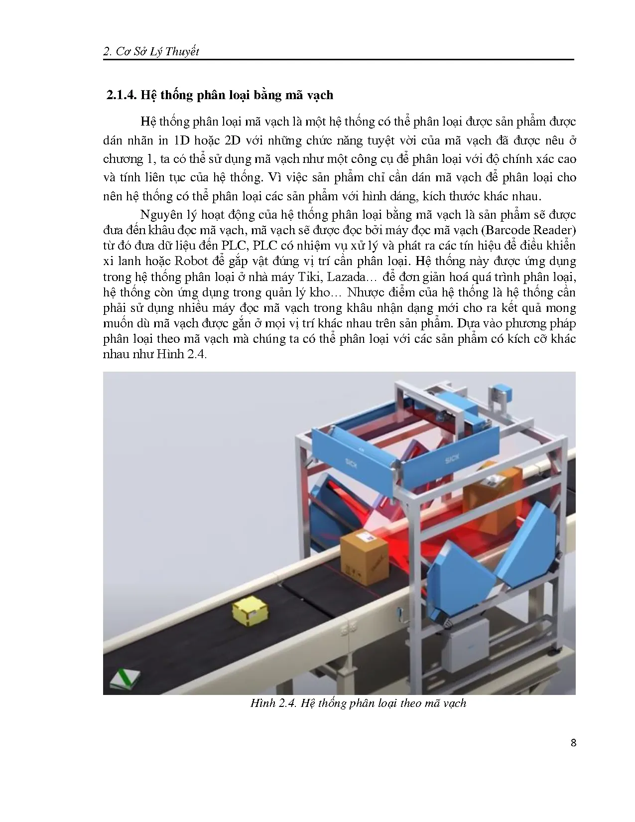 Đồ án tốt nghiệp - Thiết kế hệ thống phân loại bằng mã vạch sử dụng PLC kết hợp cánh tay Robot - Trang 23