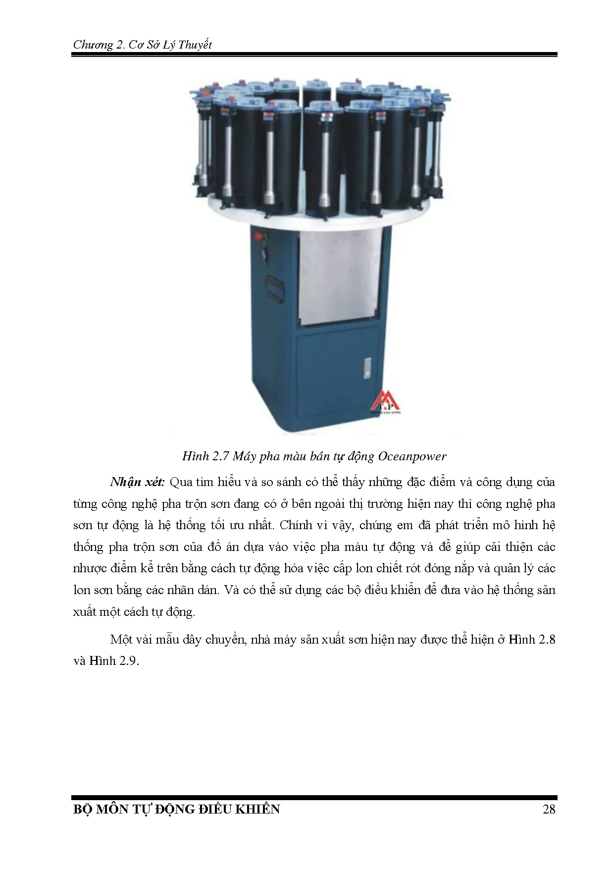 Đồ án tốt nghiệp - Thiết kế, thi công hệ thống pha trộn sơn, đóng nắp, dán nhãn tự động - Trang 29