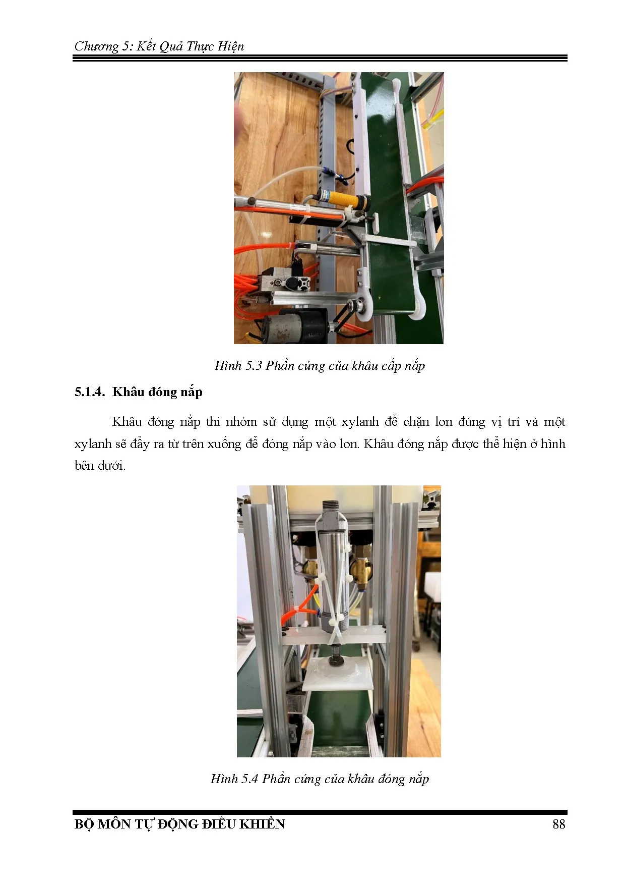 Đồ án tốt nghiệp - Thiết kế, thi công hệ thống pha trộn sơn, đóng nắp, dán nhãn tự động - Trang 89