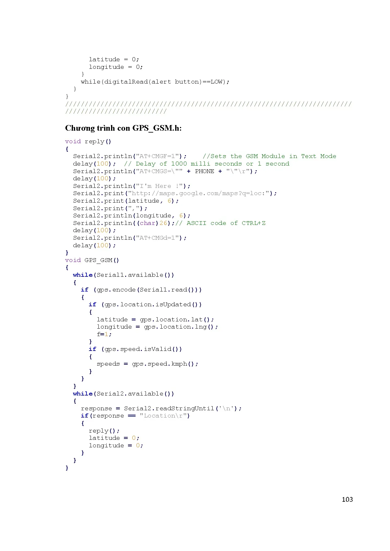 Đồ án tốt nghiệp - Gậy thông minh hỗ trợ cho người khiếm thị - Trang 116