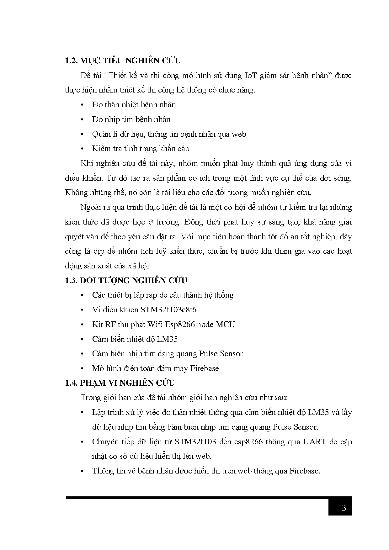 Đồ án tốt nghiệp - Thiết kế và thi công mô hình sử dụng IOT giám sát bệnh nhân - Trang 15
