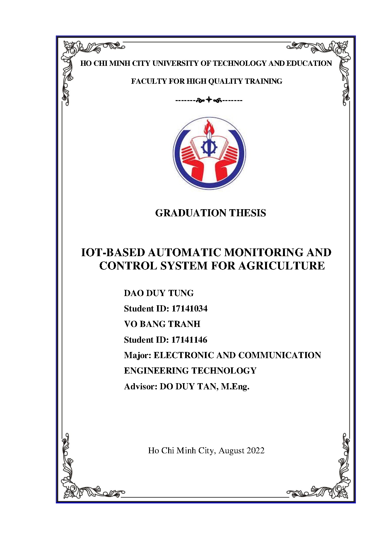 Đồ án tốt nghiệp - Iot - Based automatic monitoring and control system for agriculture