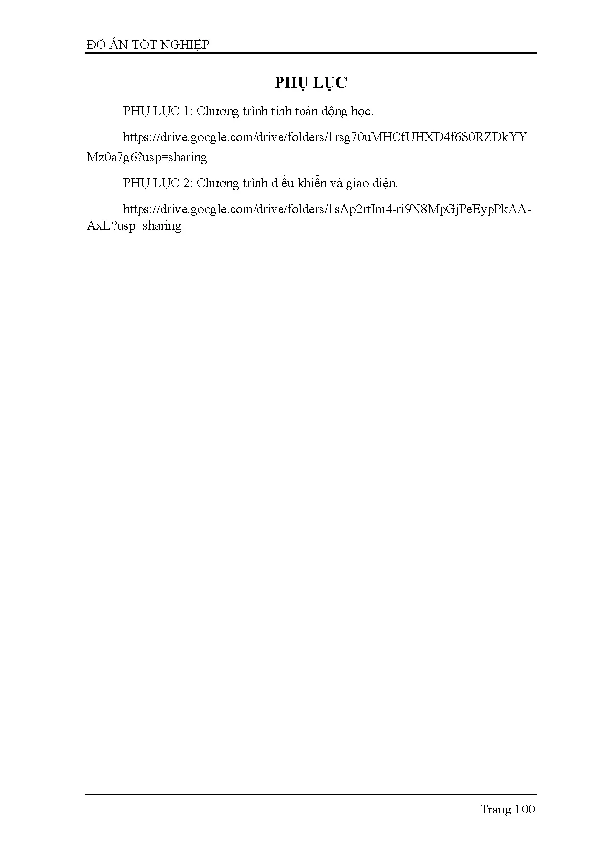 Đồ án tốt nghiệp - Thiết kế mô hình và các bộ điều khiển đồng bộ cho Robot song song 4 bậc tự do - Trang 124