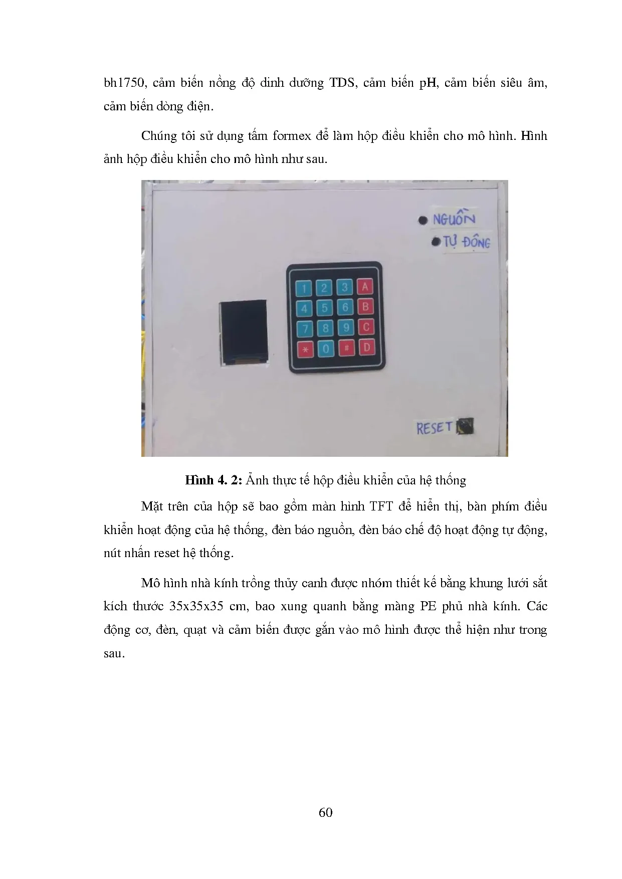 Đồ án tốt nghiệp - Thiết kế và thi công hệ thống trồng dâu tây thủy canh trong nhà kính ứng dụng Iot - Trang 78