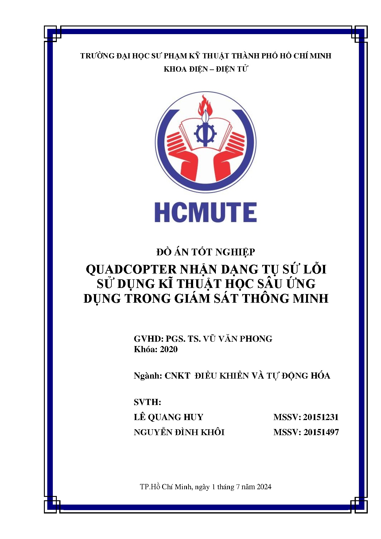 Đồ án tốt nghiệp - Quadcopter nhận dạng tụ sứ lỗi sử dụng kĩ thuật học sâu ứng dụng trong giám STM