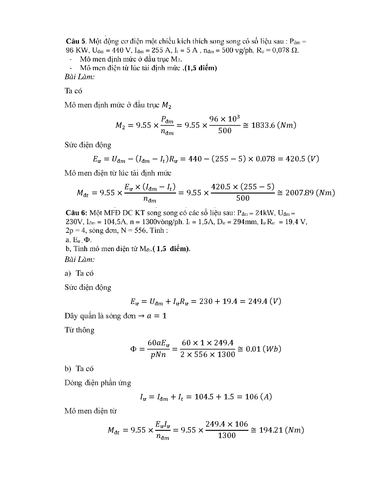 Ảnh một số trang tài liệu