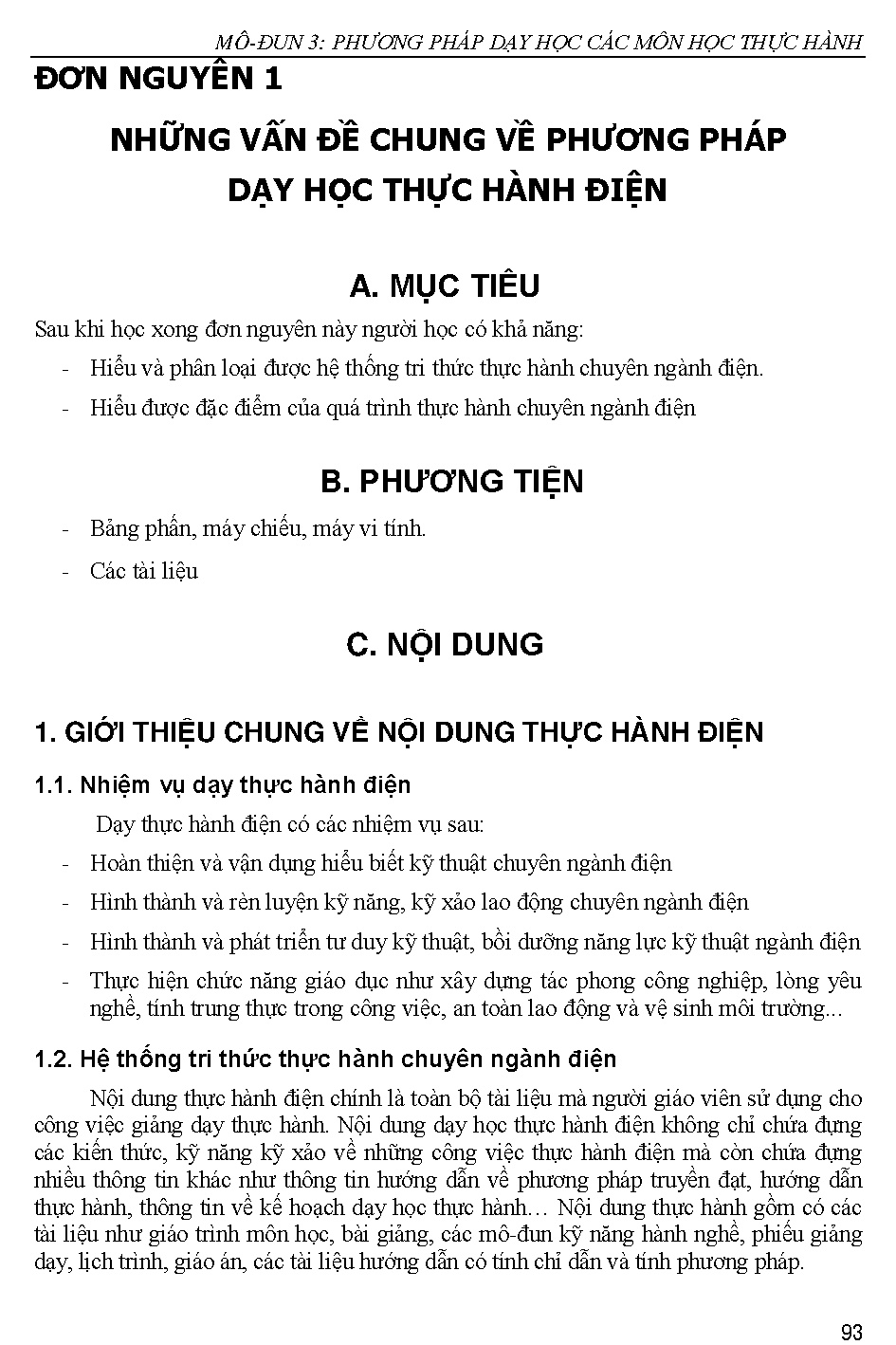 Giáo trình phương pháp giảng dạy chuyên ngành điện (HCMUTE) - Trang 93