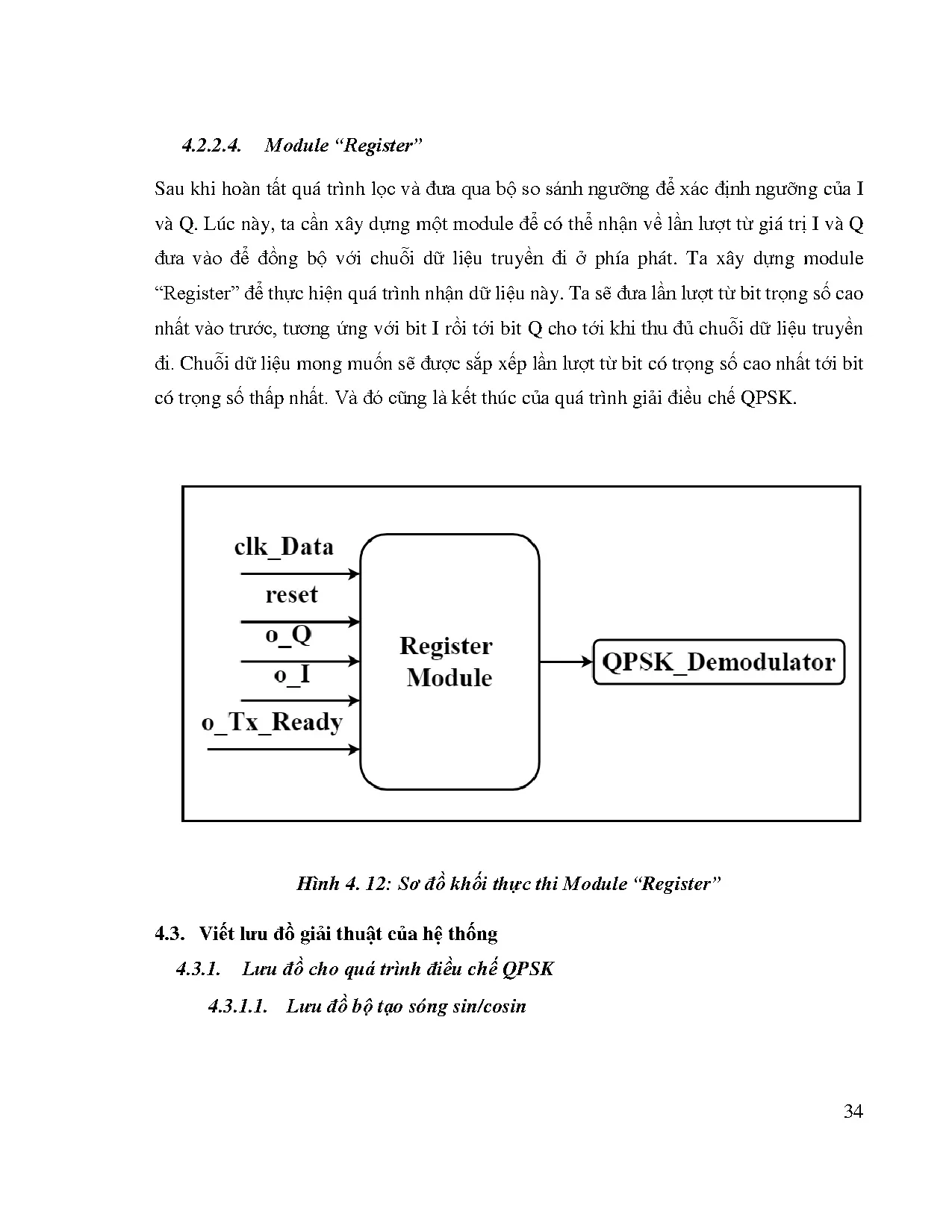 Đồ án tốt nghiệp - Thiết kế bộ điều chế và giải điều chế QPSK bằng ngôn ngữ Verilog HDL - Trang 47