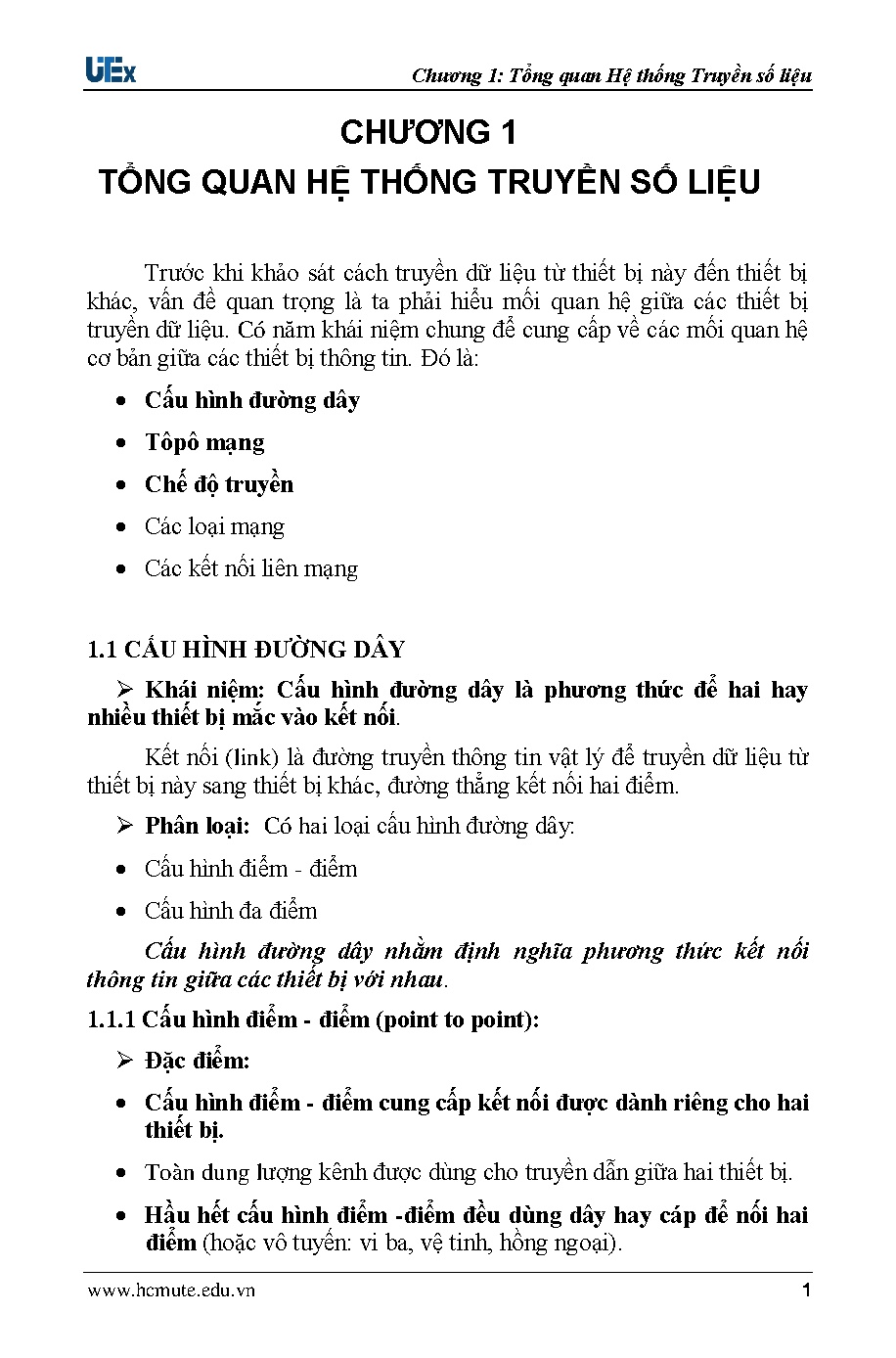 01 - Chuong 1_Tong quan HT Truyen so lieu - Ly thuyet - Trang 1