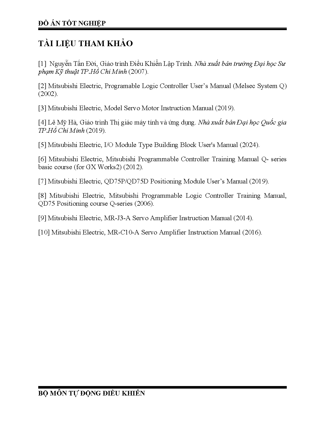 Đồ án tốt nghiệp - Điều khiển hệ thống và xếp quả chanh vào hộp bằng phương pháp xử lý ảnh - Trang 89