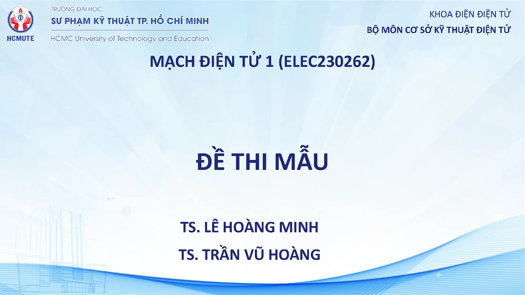 ĐỀ THI MẪU