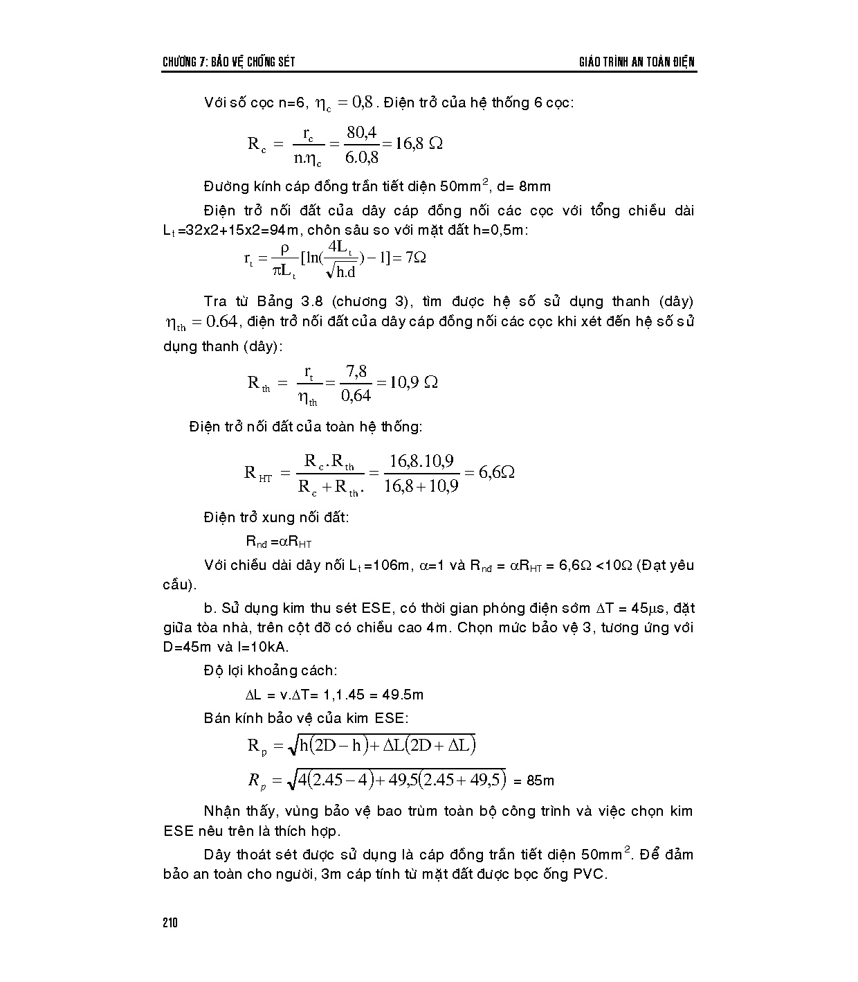 Giáo trình an toàn điện (HCMUTE) - Trang 210
