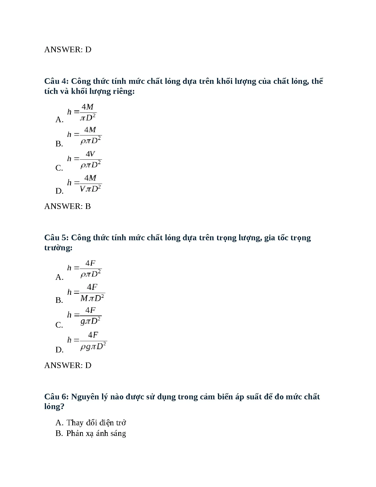 Trắc nghiệm chương 11 đo lường - Trang 2