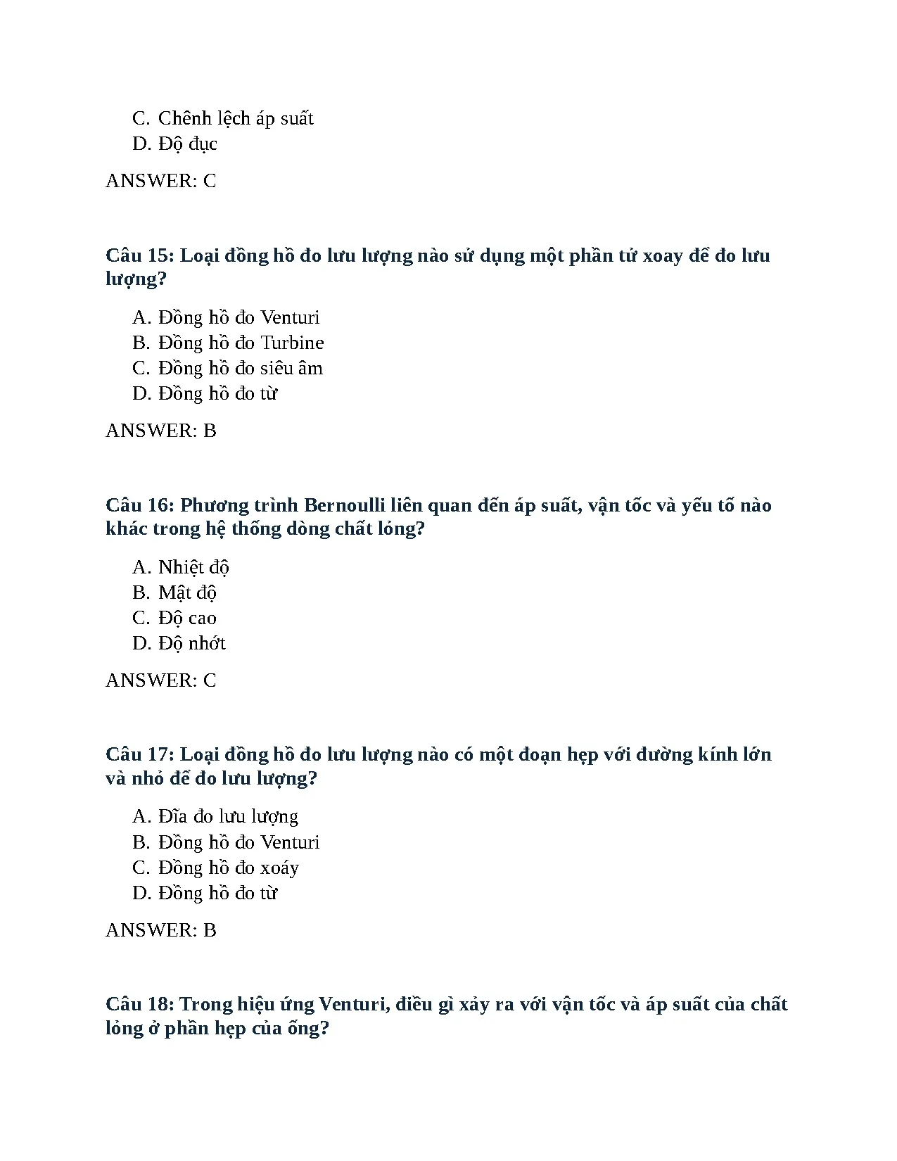 Trắc nghiệm chương 11 đo lường - Trang 5