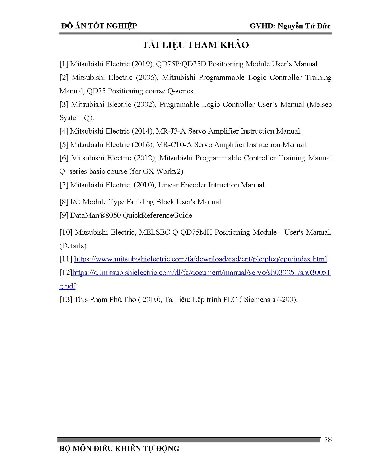 Đồ án tốt nghiệp - Ứng dụng Pick&amp;Place 3 trục điều khiển hệ thống lắp ráp linh kiện tự động - Trang 99