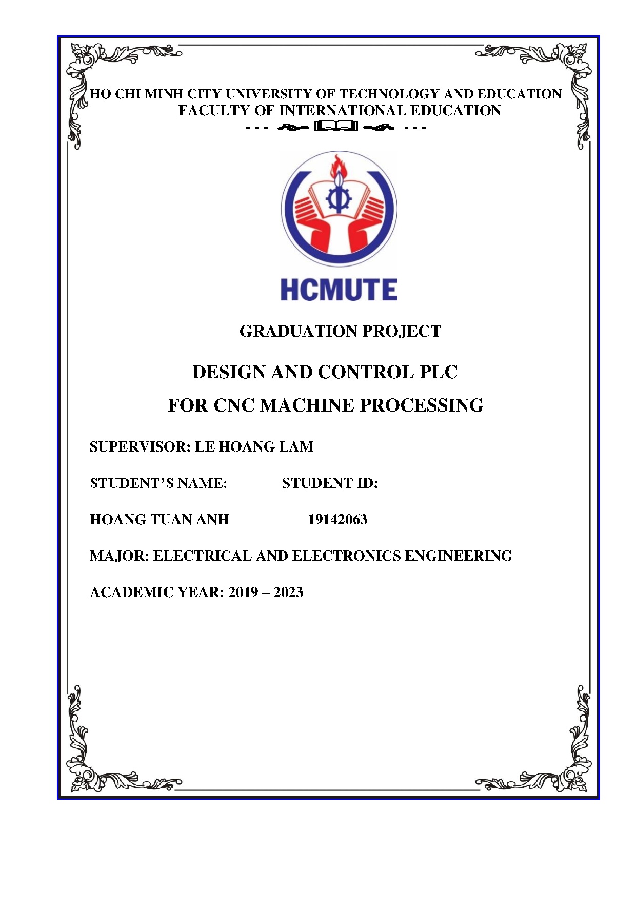 Đồ án tốt nghiệp - Design and control PLC for CNC Machine processing