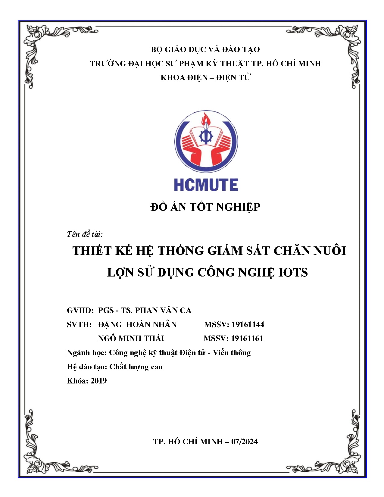 Đồ án tốt nghiệp - Thết kế hệ thống giám sát chăn nuôi lợn sử dụng công nghệ IOTs