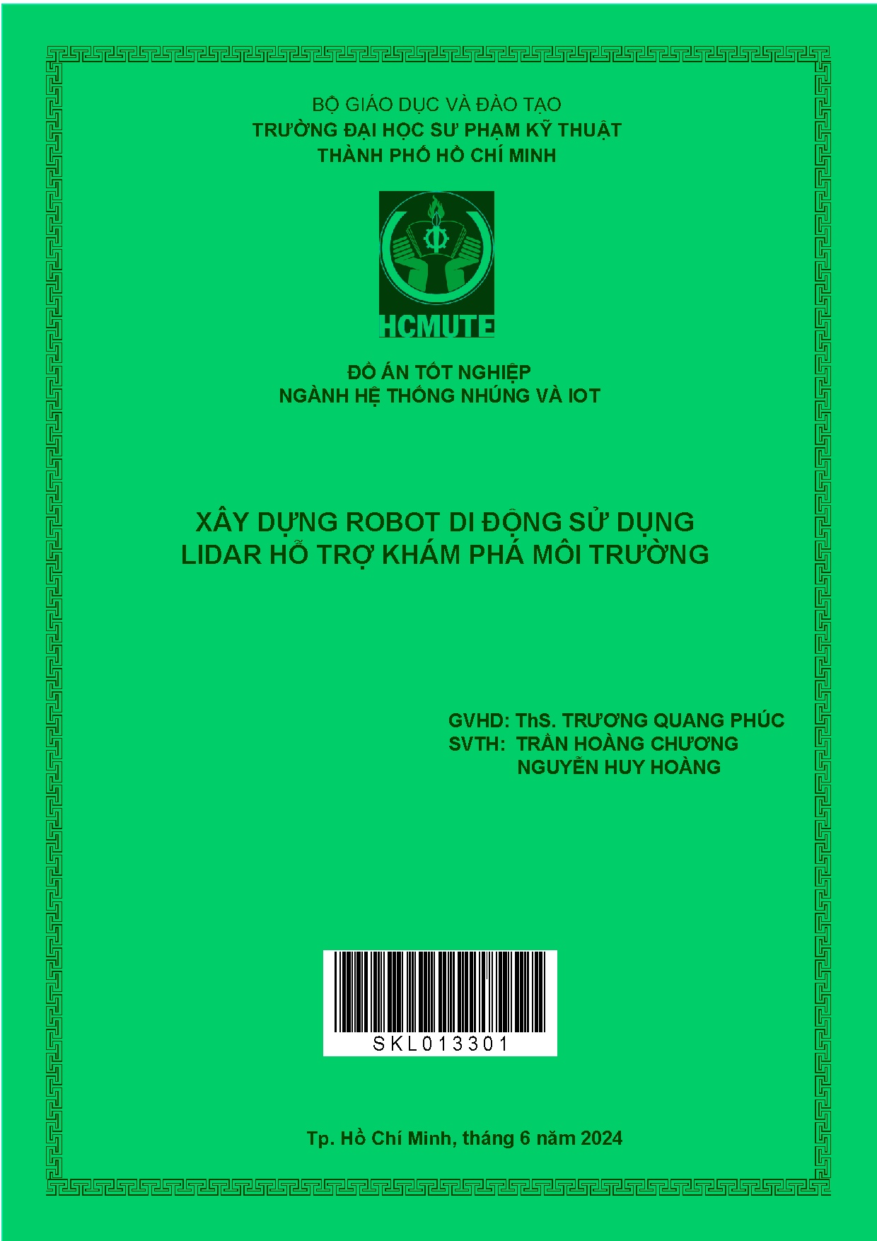 Đồ án tốt nghiệp - Xây dựng robot di động sử dụng Lidar hỗ trợ khám phá môi trường