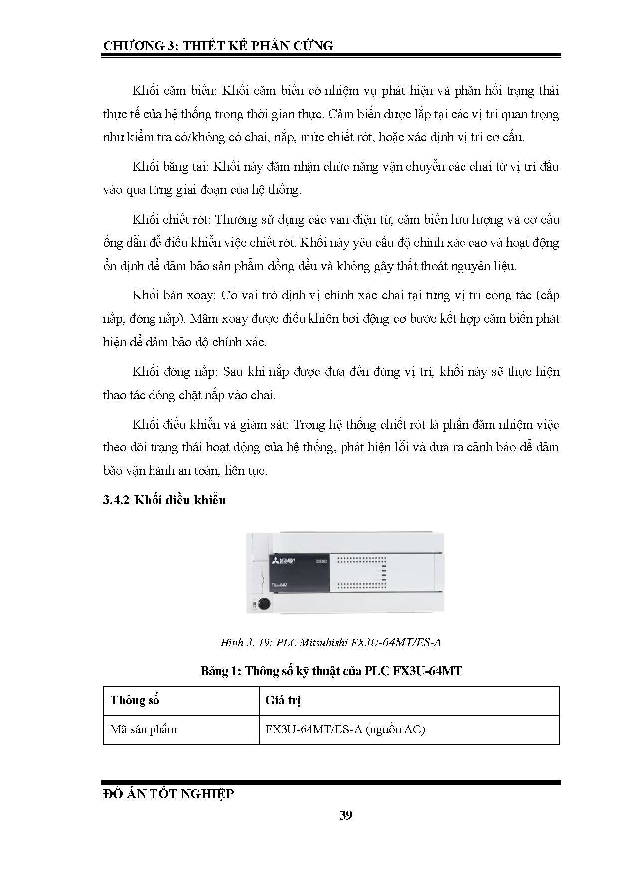 Đồ án tốt nghiệp - Thiết kế và thi công mô hình chiết rót tự động - Trang 60