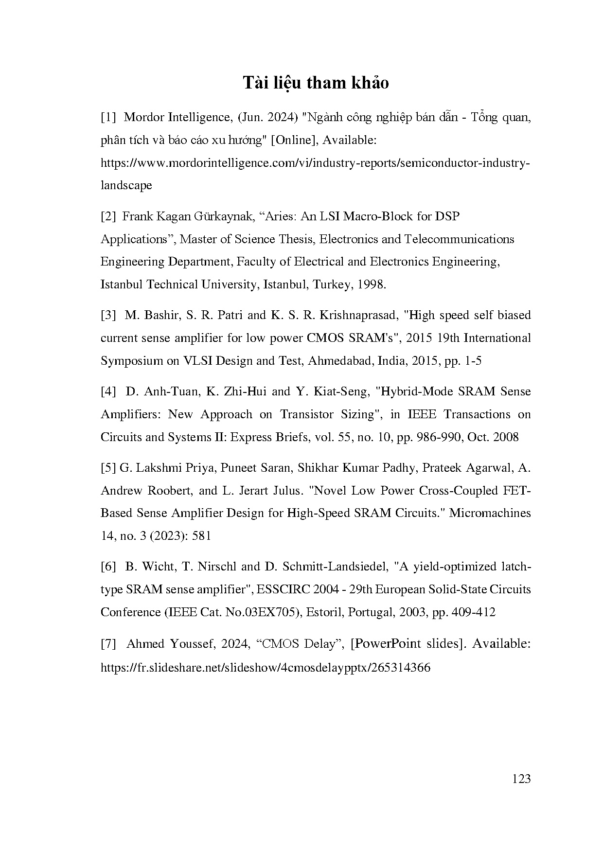 Đồ án tốt nghiệp - Thiết kế bộ nhớ Sram 1KB sử dụng sense amplifier để tăng tốc độ đọc dữ liệu - Trang 140