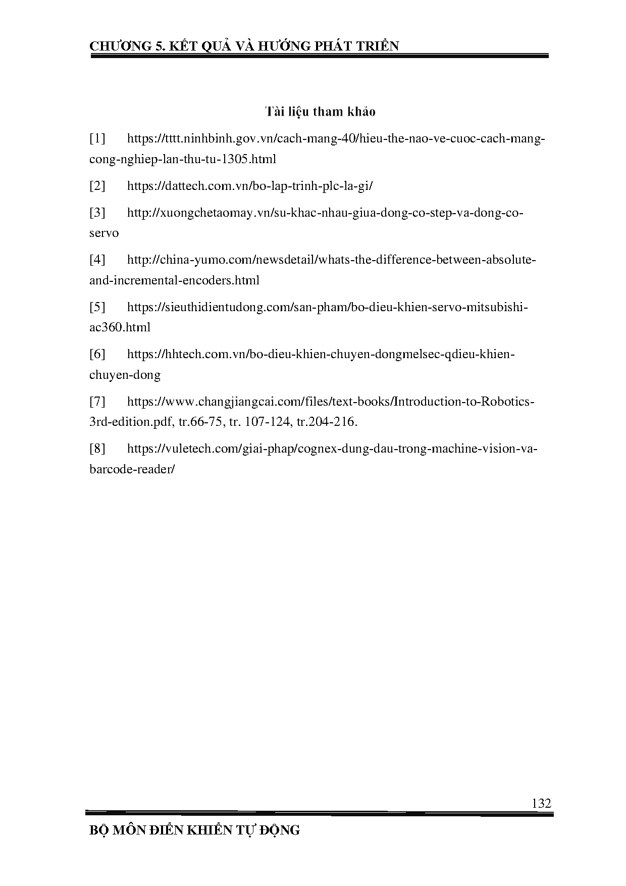 Đồ án tốt nghiệp - Ứng dụng robot 5 bậc tự do kết hợp với camera công nghiệp phát triển sản phẩm lỗi - Trang 140