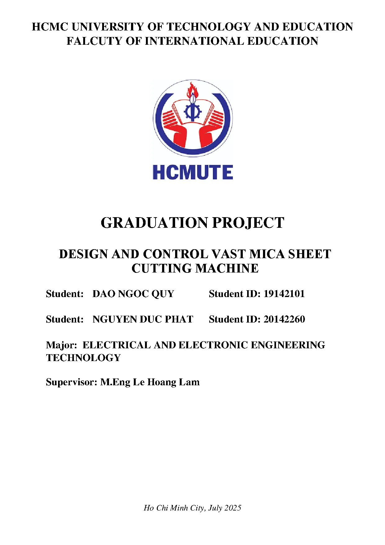 Đồ án tốt nghiệp - Design and control vast mica sheet cutting machine. - Trang 2