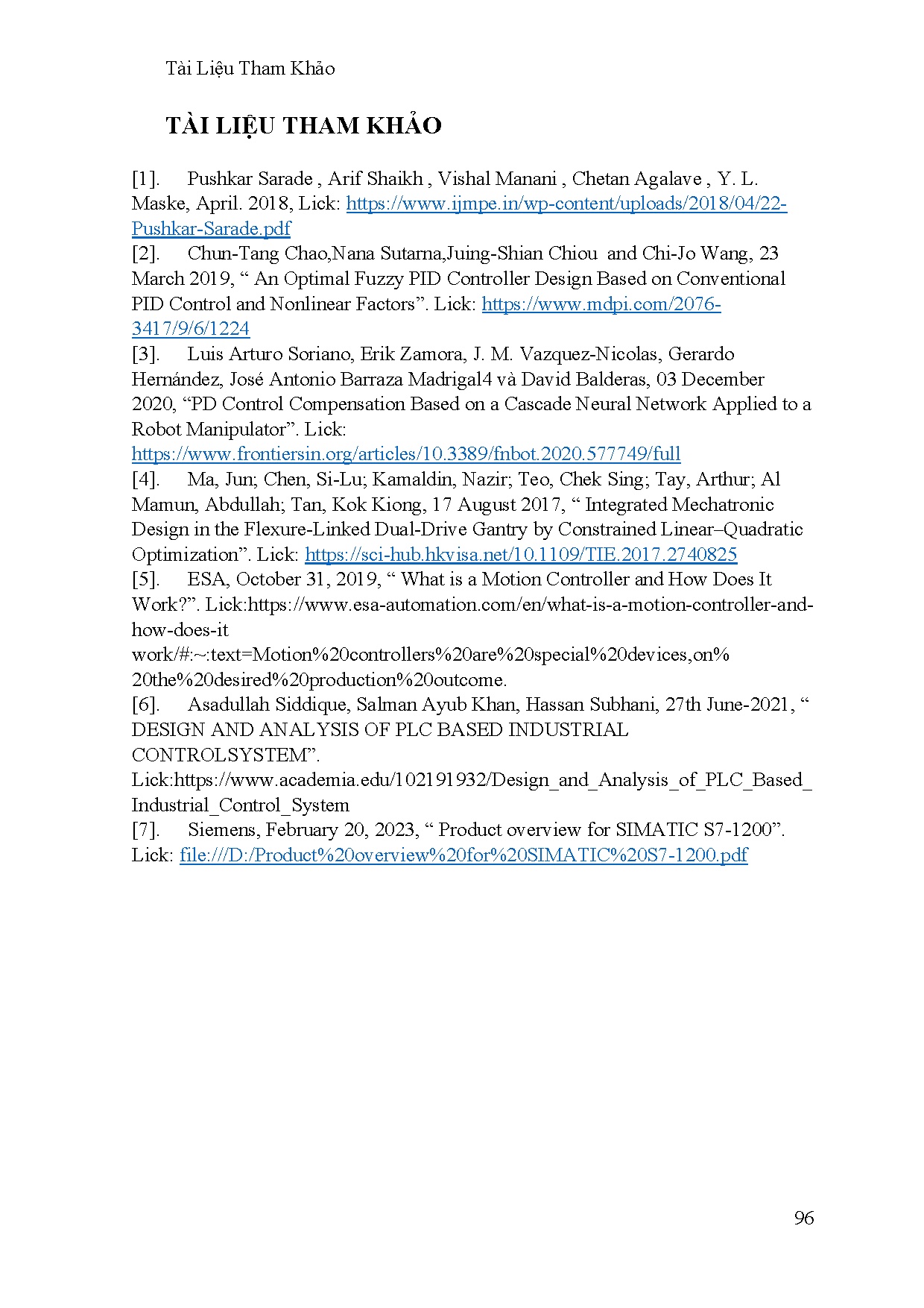 Đồ án tốt nghiệp - Khảo sát hệ thống sắp xếp và vận chuyển hàng hóa - Trang 115