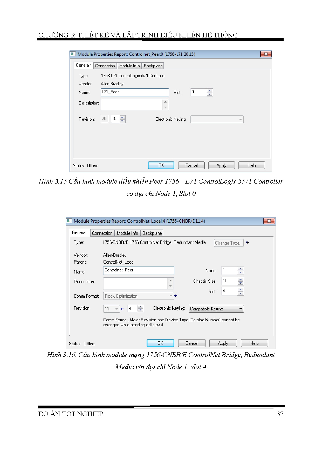 Đồ án tốt nghiệp - Nghiên cứu ứng dụng tính năng dự phòng qua mạng Controlnet - Trang 52