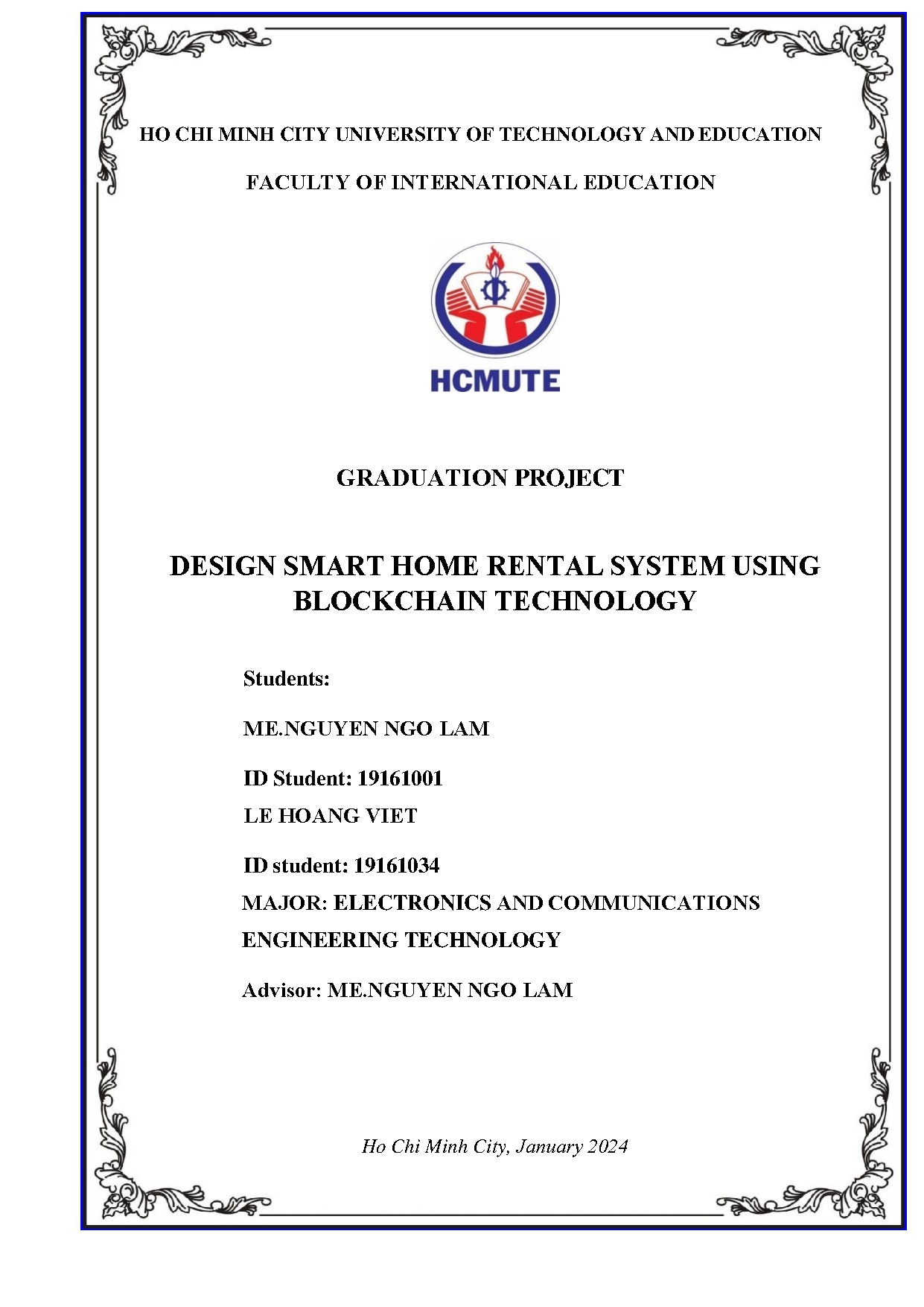 Đồ án tốt nghiệp - Design smart home rental system using blockchain technology