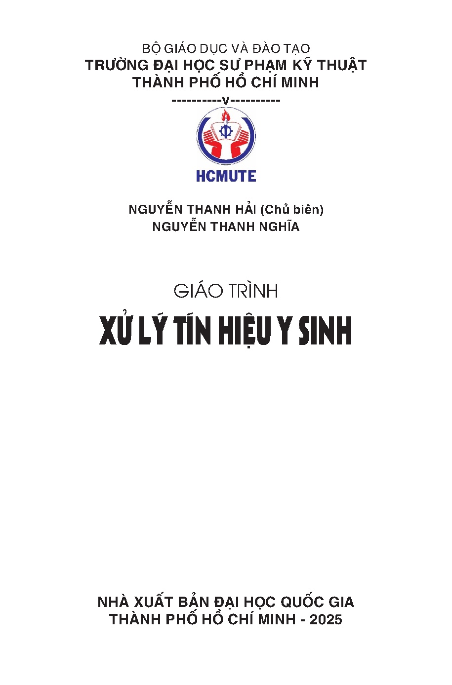 Giáo trình xử lý tín hiệu y sinh (HCMUTE)