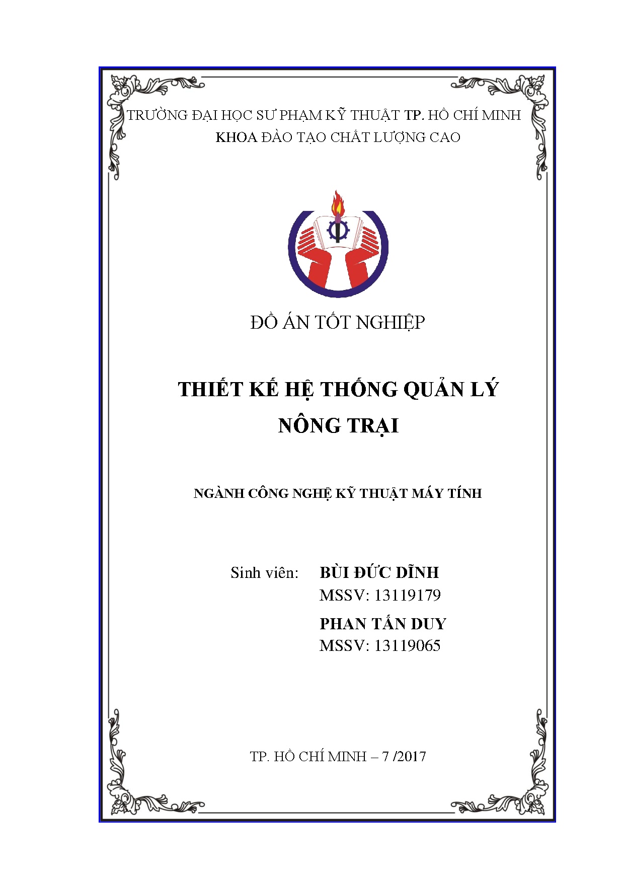 Đồ án tốt nghiệp - Thiết kế hệ thống quản lý nông trại