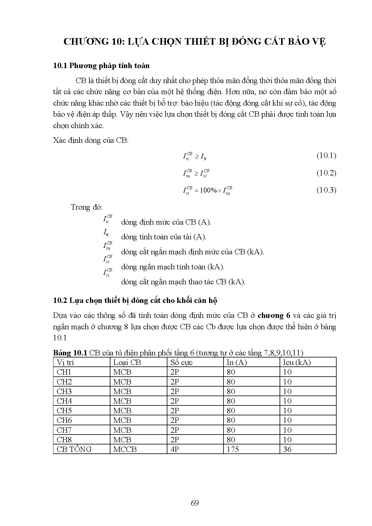 Đồ án tốt nghiệp - Thiết kế cung cấp điện cho tòa nhà Stellar Garden - Trang 78