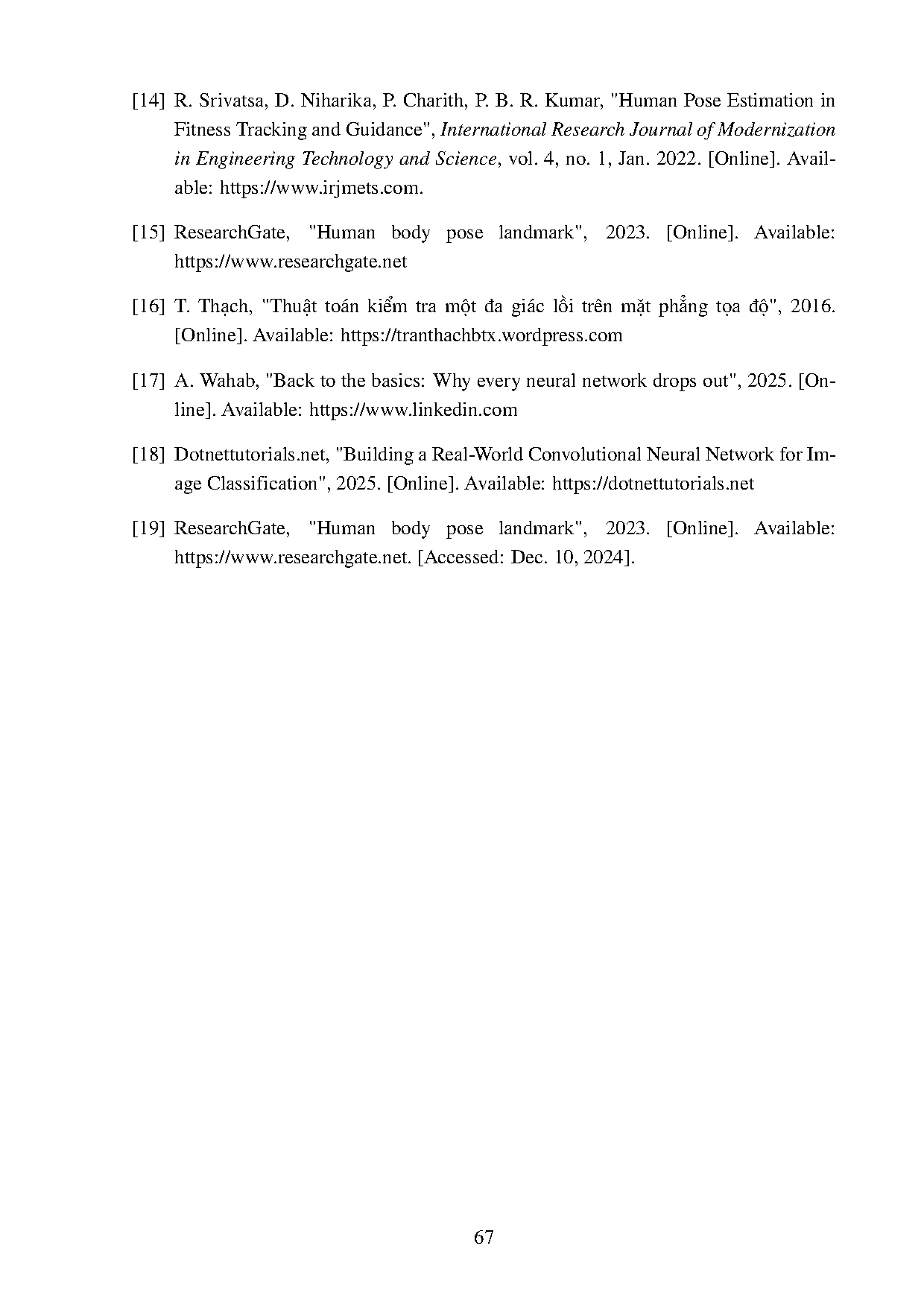Đồ án tốt nghiệp - Hệ thống theo dõi và phát hiện té ngã thông qua mô hình trí tuệ nhân tạo - Trang 83
