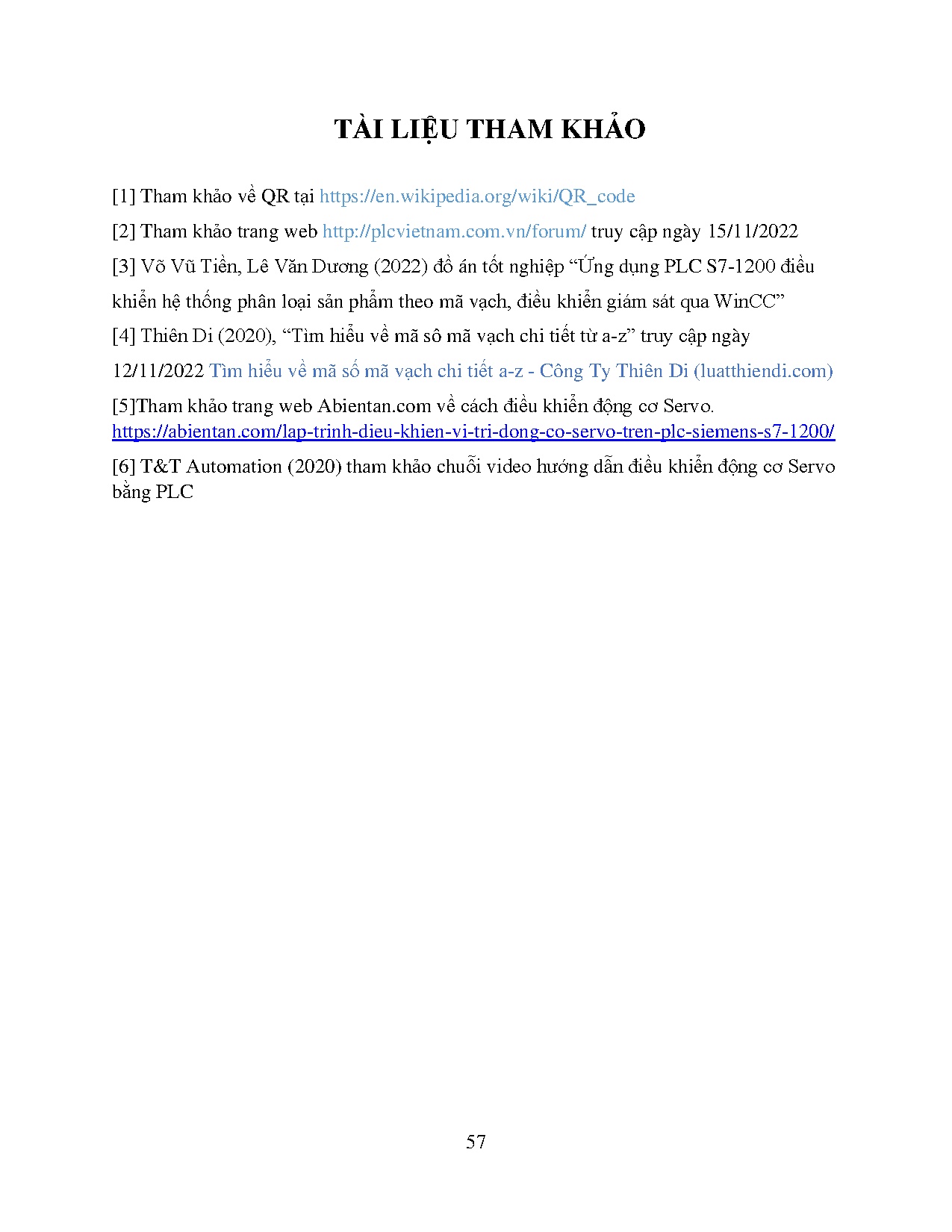 Đồ án tốt nghiệp - Ứng dụng PLC S7-1200 để điều khiển và giám sát phân loại sản phẩm dựa trên mã QR - Trang 76