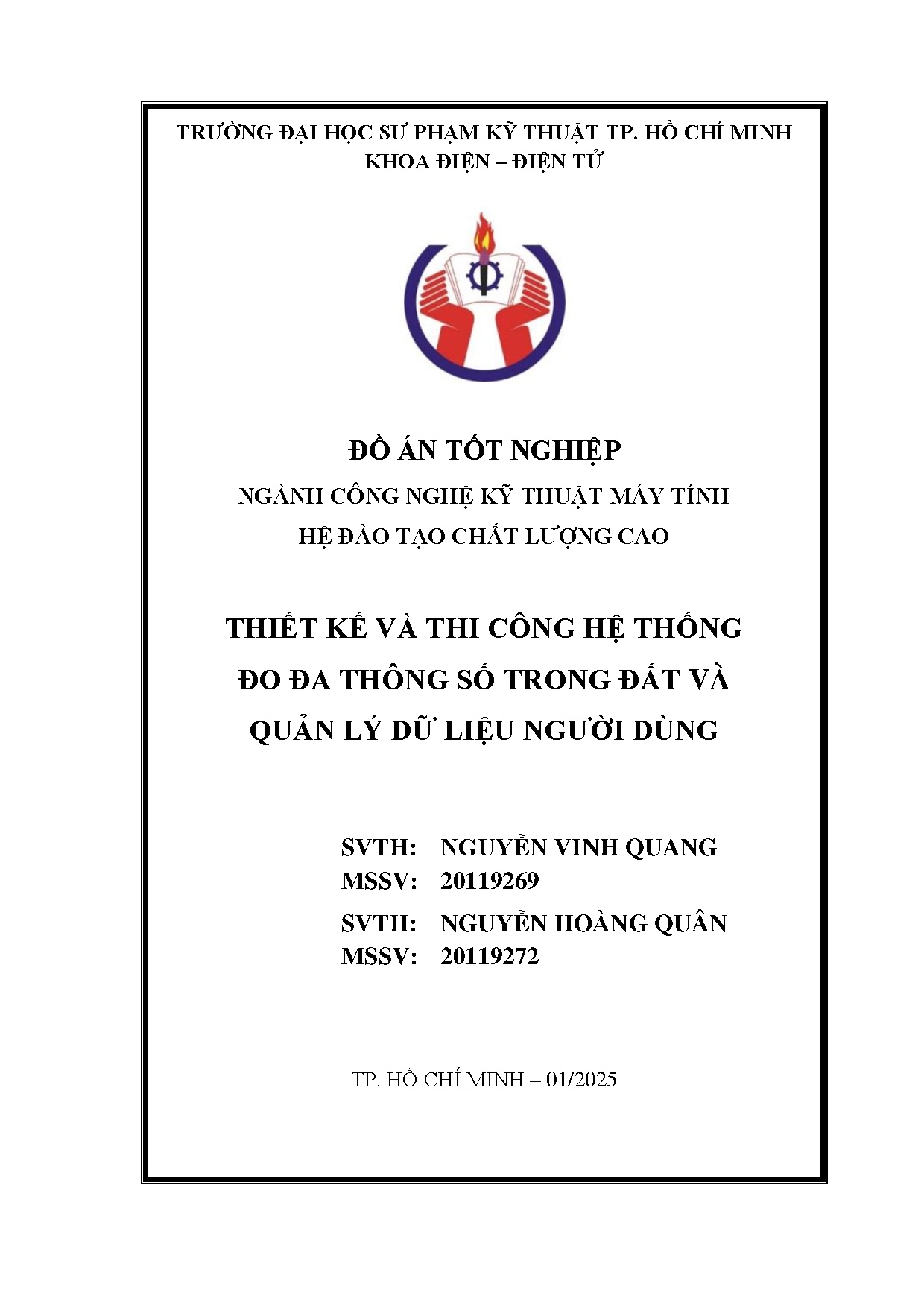 Đồ án tốt nghiệp - Thiết kế và thi công hệ thống đo đa thông số trong đất và quản lý dữ liệu người D
