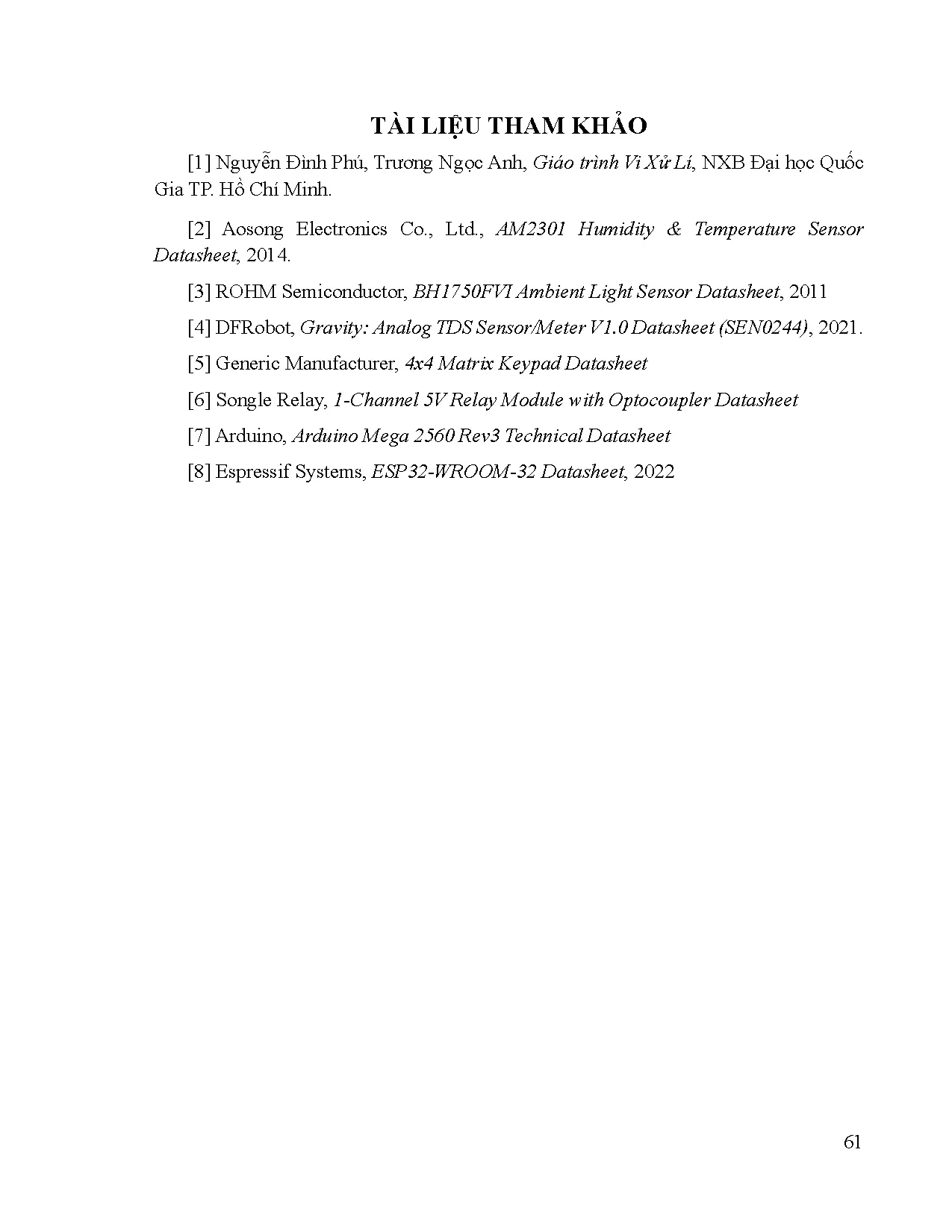 Đồ án tốt nghiệp - Thiết kế và thi công mô hình trồng rau thủy canh trong nhà kính ứng dụng IOT - Trang 73