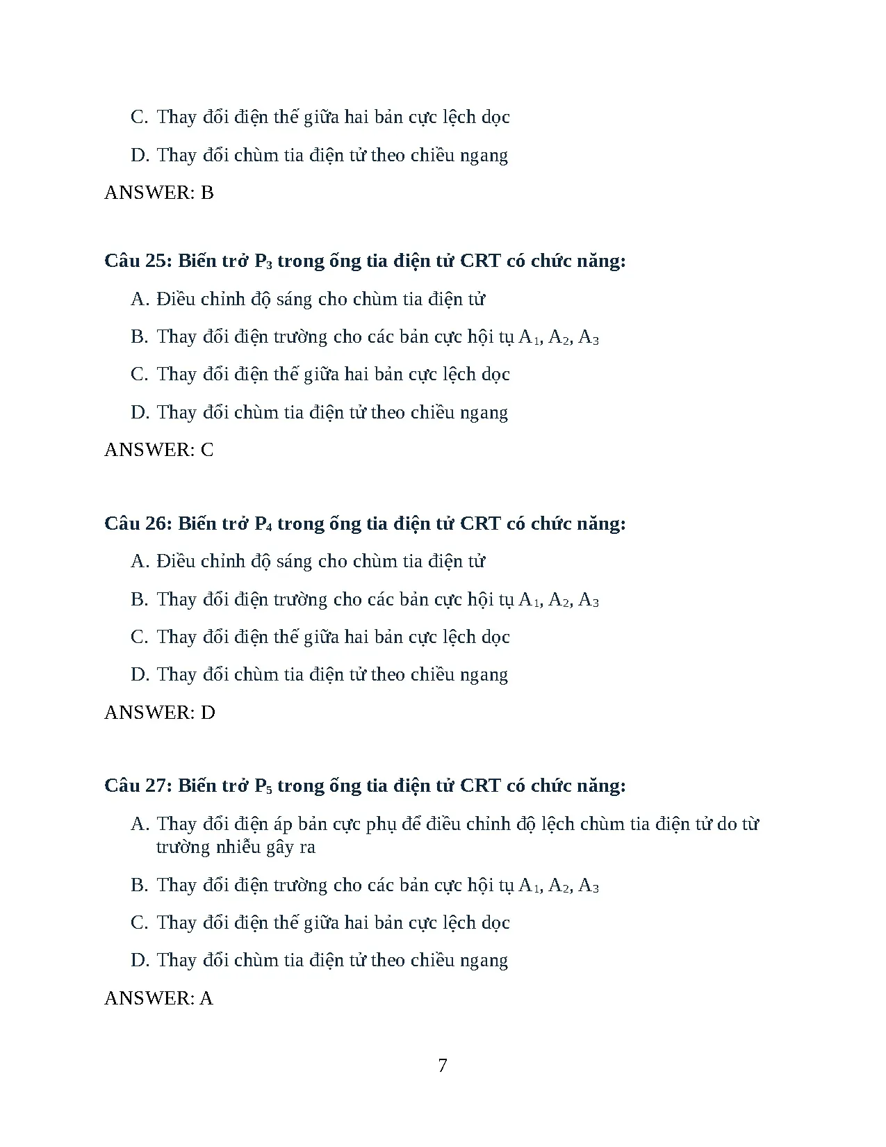 Trắc nghiệm chương 6 đo lường - Trang 7