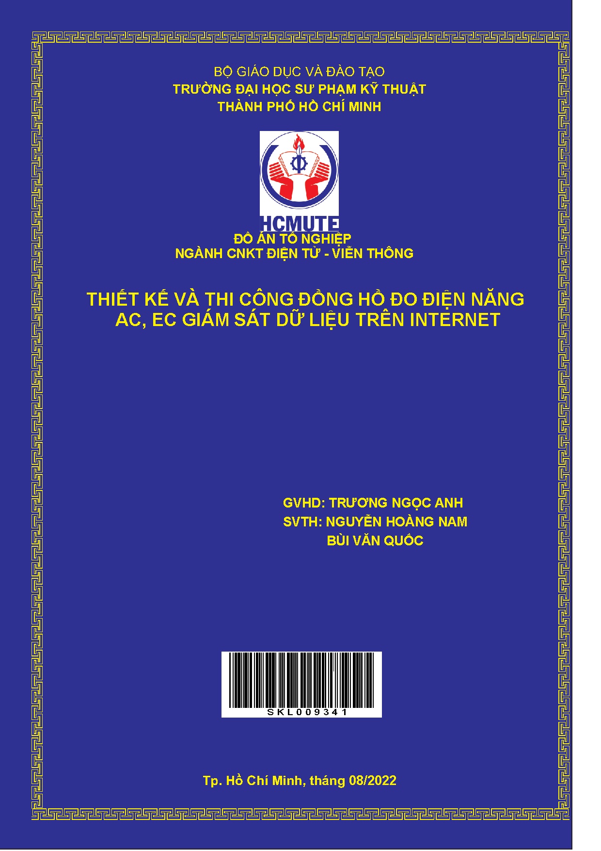 Đồ án tốt nghiệp - Thiết kế và thi công đồng hồ đo điện năng AC, DC giám sát dữ liệu trên Internet