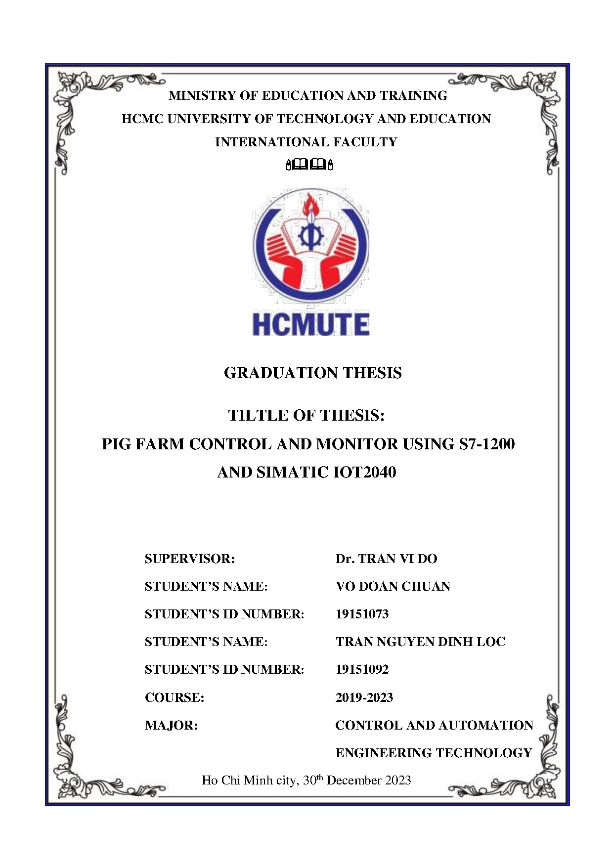 Đồ án tốt nghiệp - Pig farm control and monitor using S7-1200 and simatic IOT2040