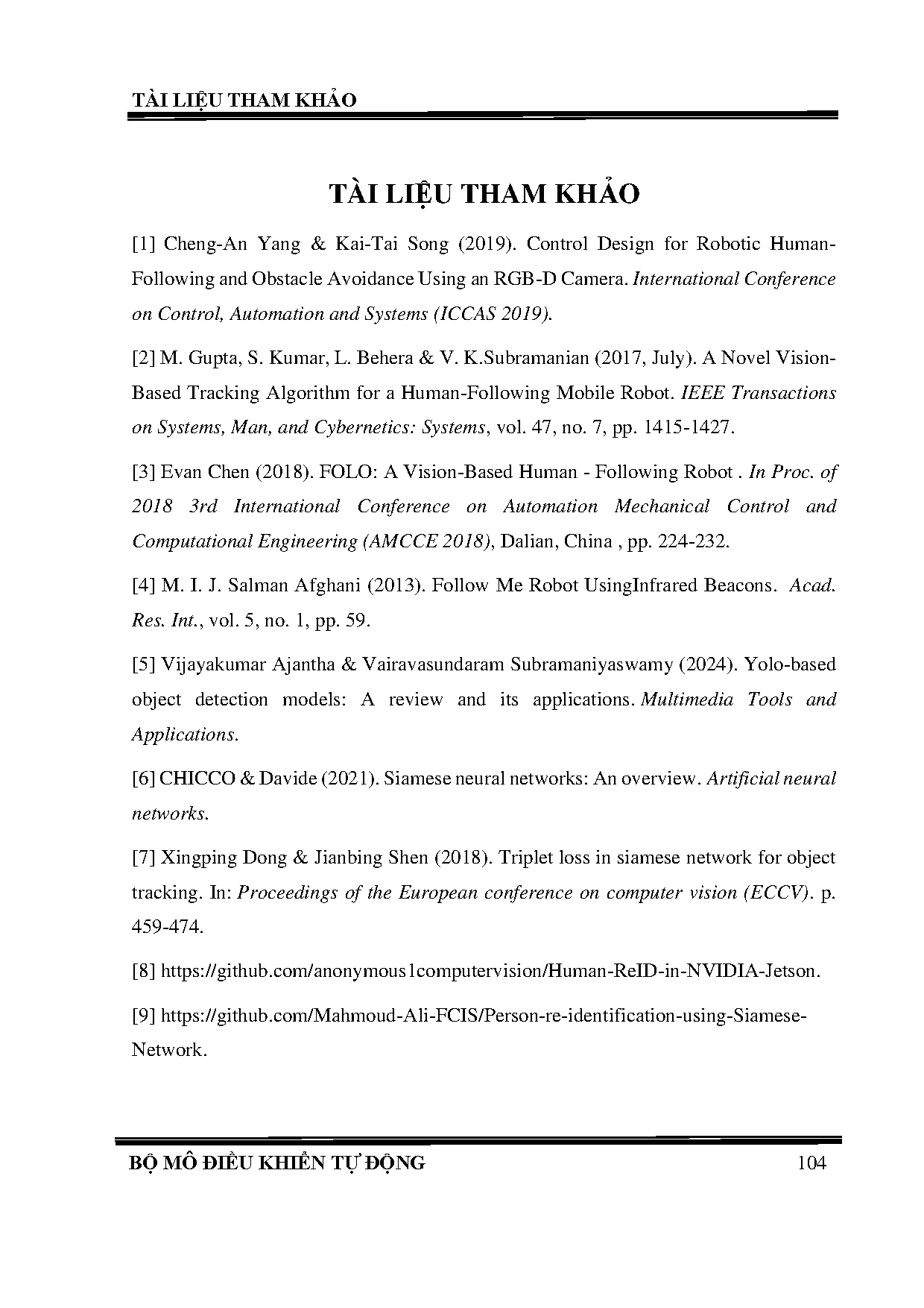 Đồ án tốt nghiệp - Xây dựng và điều khiển robot hai bánh vi sai vận chuyển hàng bám theo người - Trang 125