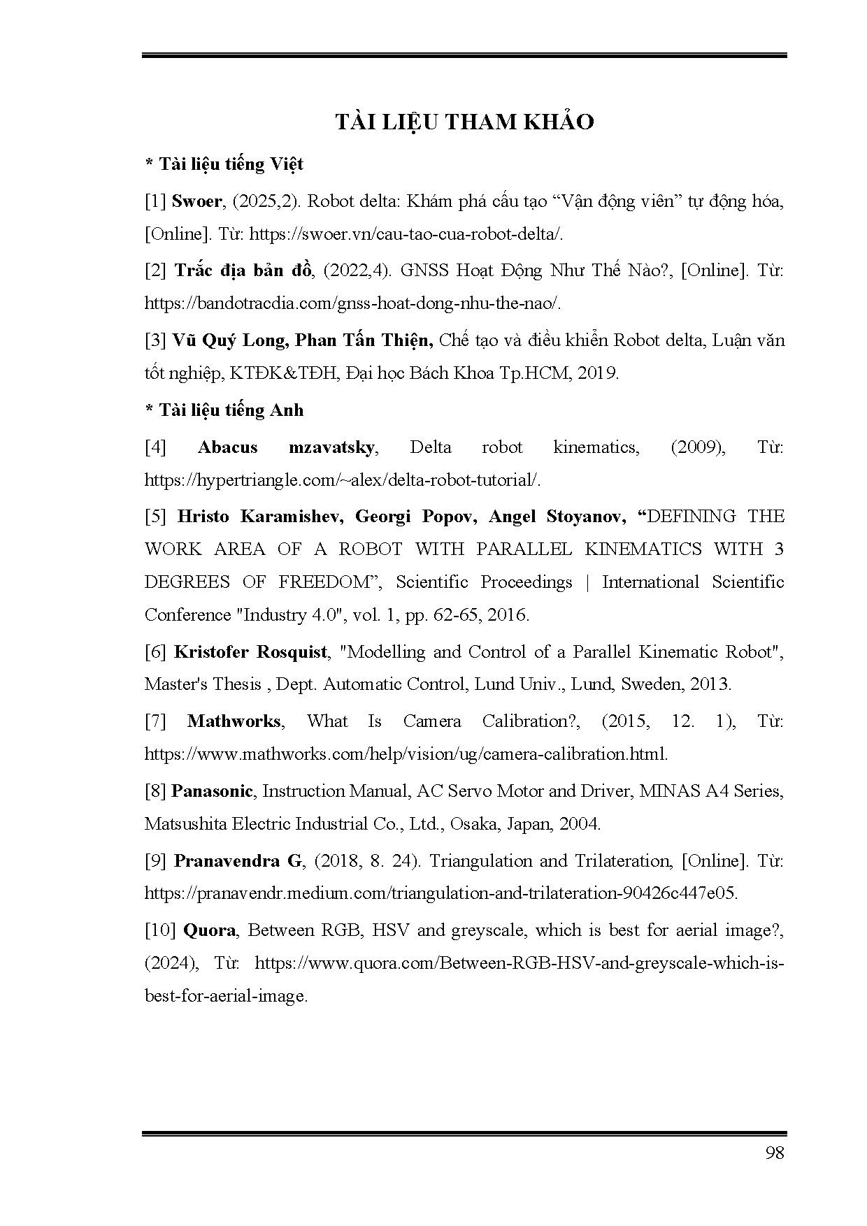 Đồ án tốt nghiệp - Ứng dụng robot Delta kết hợp xử lý ảnh phân loại sản phẩm - Trang 117