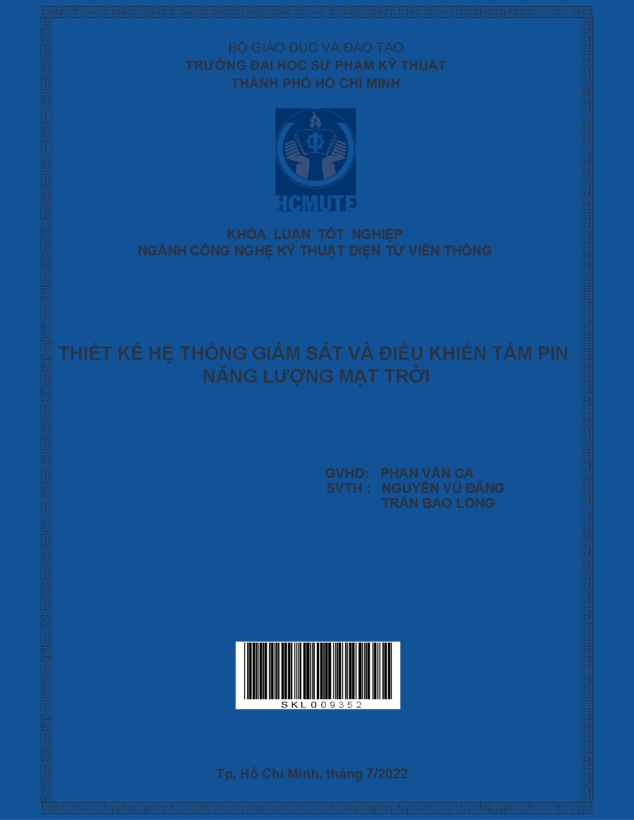 Đồ án tốt nghiệp - Thiết kế hệ thống giám sát và điều khiển tấm pin năng lượng mặt trời