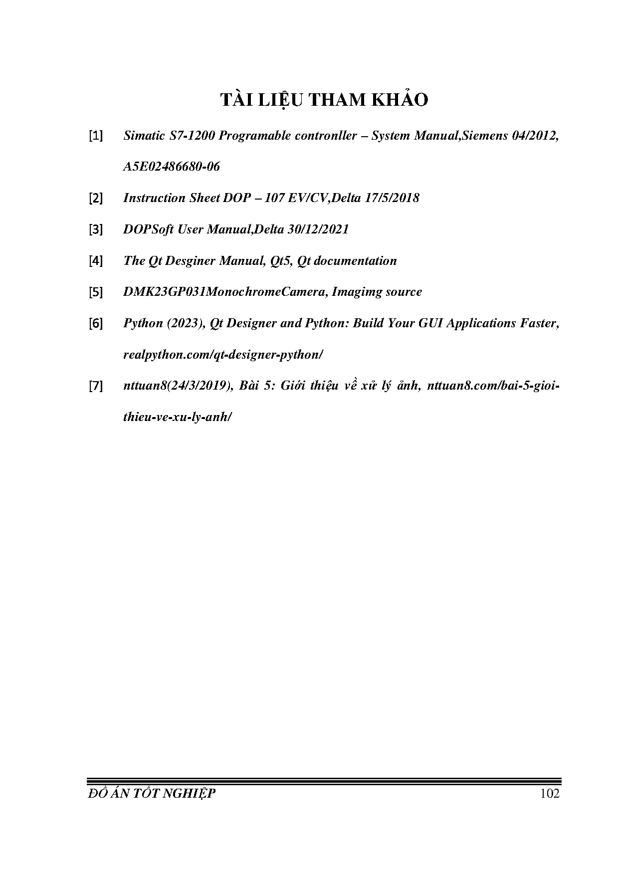 Đồ án tốt nghiệp - Thiết kế và thi công hệ thống phân loại và sắp xếp sản phẩm - Trang 123